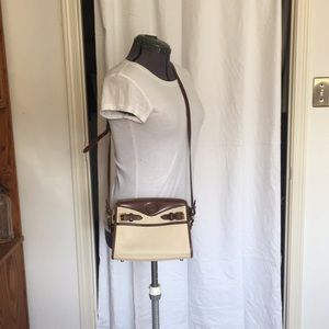 Cream and brown vintage Dooney and Bourke.